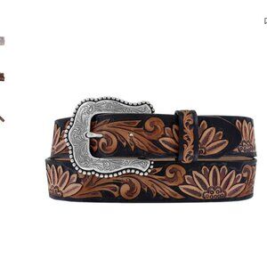 Tony Lama Women's Delheart Daisy Western Belt